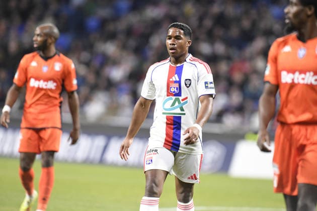Football : Olympique lyonnais vs Stade LAVAL- French Cup - 04 02 2026 Endrick of Lyon during the French Cup match between Olympique Lyonnais and Stade LAVAL at Groupama Stadium Decines Charpieu Lyon on February 04 2026 , France LYONFrance  Copyright: xMouradxALLILIx