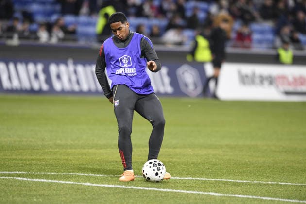 Football : Olympique lyonnais vs Stade LAVAL- French Cup - 04 02 2026 Endrick of Lyon during the French Cup match between Olympique Lyonnais and Stade LAVAL at Groupama Stadium Decines Charpieu Lyon on February 04 2026 , France LYONFrance  Copyright: xMouradxALLILIx