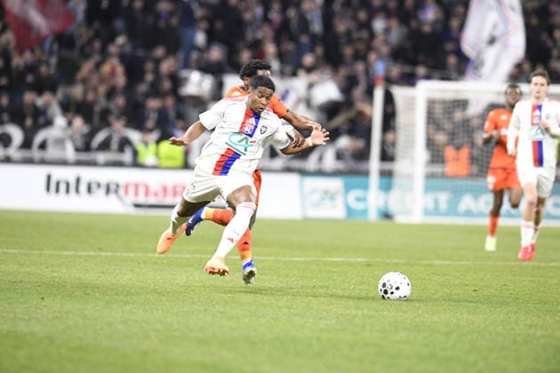 Football : Olympique lyonnais vs Stade LAVAL- French Cup - 04 02 2026 Endrick of Lyon during the French Cup match between Olympique Lyonnais and Stade LAVAL at Groupama Stadium Decines Charpieu Lyon on February 04 2026 , France LYONFrance  Copyright: xMouradxALLILIx