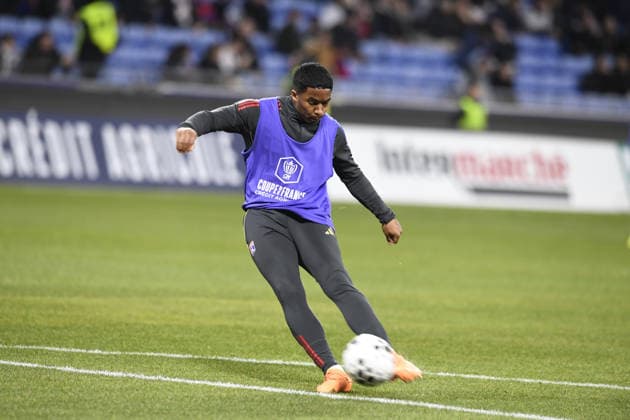 Football : Olympique lyonnais vs Stade LAVAL- French Cup - 04 02 2026 Endrick of Lyon during the French Cup match between Olympique Lyonnais and Stade LAVAL at Groupama Stadium Decines Charpieu Lyon on February 04 2026 , France LYONFrance  Copyright: xMouradxALLILIx