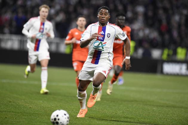 Football : Olympique lyonnais vs Stade LAVAL- French Cup - 04 02 2026 Endrick of Lyon during the French Cup match between Olympique Lyonnais and Stade LAVAL at Groupama Stadium Decines Charpieu Lyon on February 04 2026 , France LYONFrance  Copyright: xMouradxALLILIx