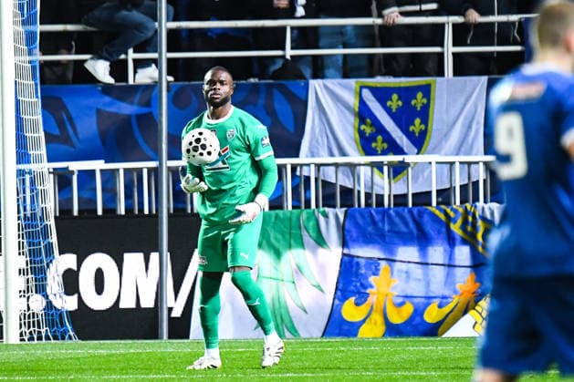 FOOTBALL : ESTAC Troyes vs RC Lens - Coupe de France - 8e de finale - 04 02 2026 Hillel Konate (ESTAC Troyes) TroyesFrance  Copyright: xBaptistexAutissierx