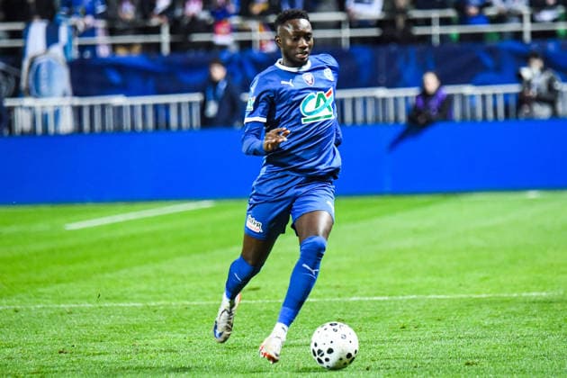 FOOTBALL : ESTAC Troyes vs RC Lens - Coupe de France - 8e de finale - 04 02 2026 Mouhamed Diop (ESTAC Troyes) TroyesFrance  Copyright: xBaptistexAutissierx