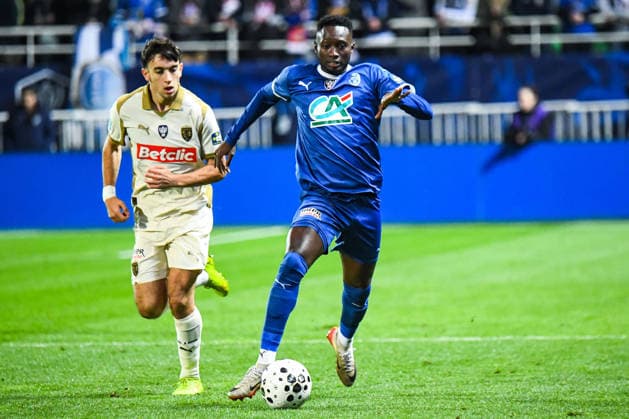 FOOTBALL : ESTAC Troyes vs RC Lens - Coupe de France - 8e de finale - 04 02 2026 Mouhamed Diop (ESTAC Troyes) TroyesFrance  Copyright: xBaptistexAutissierx