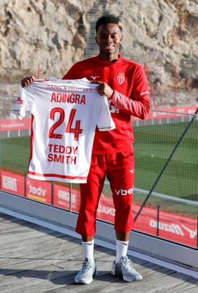 La Turbie, France - February 04, 2026: RC Strasbourg Alsace - AS Monaco press conference, PK, Pressekonferenz at the Headquarter with Simon Adingra. Mandoga Media Germany RC Strasbourg Alsace - AS Monaco