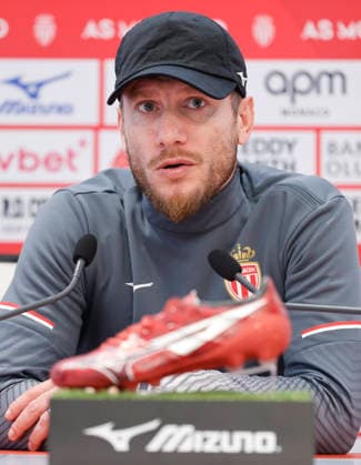 La Turbie, France - February 04, 2026: RC Strasbourg Alsace - AS Monaco press conference, PK, Pressekonferenz at the Headquarter with Belgian Head Coach Sebastien Pocognoli. Mandoga Media Germany RC Strasbourg Alsace - AS Monaco