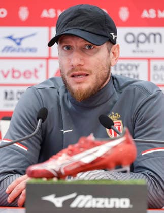 La Turbie, France - February 04, 2026: RC Strasbourg Alsace - AS Monaco press conference, PK, Pressekonferenz at the Headquarter with Belgian Head Coach Sebastien Pocognoli. Mandoga Media Germany RC Strasbourg Alsace - AS Monaco