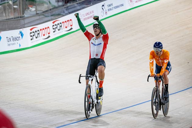 LEITAO Iuri: UEC Track cycling, Rad, Radsport, Bahnrad, Bahn European Championships Konya 2026 LEITAO Iuri ( POR ) Portugal Querformat - quer - horizontal - Landscape - Event Veranstaltung: UEC Track Cycling European Championships 2026 - Category Kategorie: Cycling - Track Cycling European Championships - Location Ort: Asia - Türkiye - Konya - Discipline: Omnium - Category: Elite Men - Distance: ... m - Date Datum: 04.02.2026 Wednesday Day 4 -