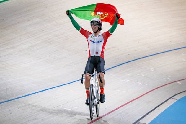 LEITAO Iuri: UEC Track cycling, Rad, Radsport, Bahnrad, Bahn European Championships Konya 2026 LEITAO Iuri ( POR ) Portugal Querformat - quer - horizontal - Landscape - Event Veranstaltung: UEC Track Cycling European Championships 2026 - Category Kategorie: Cycling - Track Cycling European Championships - Location Ort: Asia - Türkiye - Konya - Discipline: Omnium - Category: Elite Men - Distance: ... m - Date Datum: 04.02.2026 Wednesday Day 4 -