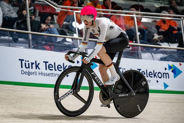 REIßNER Lena Charlotte: UEC Track cycling, Rad, Radsport, Bahnrad, Bahn European Championships Konya 2026 REIßNER Lena Charlotte ( GER ) Germany Querformat - quer - horizontal - Landscape - Event Veranstaltung: UEC Track Cycling European Championships 2026 - Category Kategorie: Cycling - Track Cycling European Championships - Location Ort: Asia - Türkiye - Konya - Discipline: Points Race - Category: Elite Women - Distance: 25 km - Date Datum: 04.02.2026 Wednesday Day 4 -