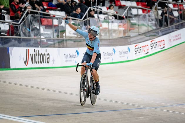 KOPECKY Lotte: UEC Track cycling, Rad, Radsport, Bahnrad, Bahn European Championships Konya 2026 KOPECKY Lotte ( BEL ) Belgium Querformat - quer - horizontal - Landscape - Event Veranstaltung: UEC Track Cycling European Championships 2026 - Category Kategorie: Cycling - Track Cycling European Championships - Location Ort: Asia - Türkiye - Konya - Discipline: Points Race - Category: Elite Women - Distance: 25 km - Date Datum: 04.02.2026 Wednesday Day 4 -