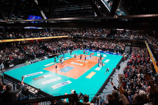 VBL: SVG Lüneburg vs. SWD powervolleys Düren, 04.02.205 Die LKH Arena im Weitwinkel; Volleyball Bundesliga: SVG Lüneburg vs. SWD powervolleys Düren am 04.02.2026 in der LKH-Arena, Lüneburg Copyright: xBEAUTIFULxSPORTS Tonhäuserx