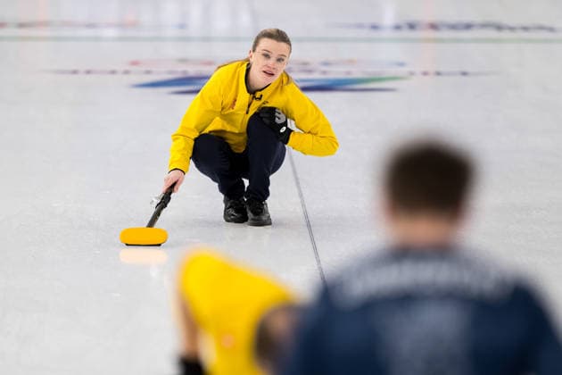 260205 Isabelle Wrana of Sweden competes in a round robin mixed doubles curling match between Czech Republic and Sweden during day -1 of the 2026 Winter Olympics on February 5, 2026 in Cortina. Photo: Mathias Bergeld BILDBYRAN kod MB MB1306 curling Olympic Games, Olympische Spiele, Olympia, OS olympics winter olympics os ol olympiska spel vinter-os olympiske leker milano cortina 2026 milan cortina 2026 milano cortina 2026 olympic games milano cortina 2026 winter olympic games milano cortina-os milano cortina-ol vinter-ol -1 bbeng sverige *** 260205 Isabelle Wrana of Sweden competes in a round robin mixed doubles curling match between Czech Republic and Sweden during day 1 of the 2026 Winter Olympics on February 5, 2026 in Cortina Photo Mathias Bergeld BILDBYRAN kod MB MB1306 curling olympic games olympics winter olympics os ol olympiska spel vinter os olympiske leker milano cortina 2026 milan cortina 2026 milano cortina 2026 olympic games milano cortina 2026 winter olympic games milano cortina os milano cortina ol vinter ol 1 bbeng sverige  Copyright: MATHIASxBERGELD BB260205MB013