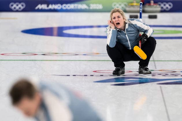 260205 Kristin Skaslien of Norway competes in a round robin mixed doubles curling match between Norway and USA during day -1 of the 2026 Winter Olympics on February 5, 2026 in Cortina. Photo: Mathias Bergeld BILDBYRAN kod MB MB1306 curling Olympic Games, Olympische Spiele, Olympia, OS olympics winter olympics os ol olympiska spel vinter-os olympiske leker milano cortina 2026 milan cortina 2026 milano cortina 2026 olympic games milano cortina 2026 winter olympic games milano cortina-os milano cortina-ol vinter-ol -1 bbeng norge *** 260205 Kristin Skaslien of Norway competes in a round robin mixed doubles curling match between Norway and USA during day 1 of the 2026 Winter Olympics on February 5, 2026 in Cortina Photo Mathias Bergeld BILDBYRAN kod MB MB1306 curling olympic games olympics winter olympics os ol olympiska spel vinter os olympiske leker milano cortina 2026 milan cortina 2026 milano cortina 2026 olympic games milano cortina 2026 winter olympic games milano cortina os milano cortina ol vinter ol 1 bbeng norge  Copyright: MATHIASxBERGELD BB260205MB016