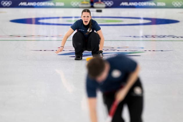 260205 Julie Zelingrova of Czech Republic competes in a round robin mixed doubles curling match between Czech Republic and Sweden during day -1 of the 2026 Winter Olympics on February 5, 2026 in Cortina. Photo: Mathias Bergeld BILDBYRAN kod MB MB1306 curling Olympic Games, Olympische Spiele, Olympia, OS olympics winter olympics os ol olympiska spel vinter-os olympiske leker milano cortina 2026 milan cortina 2026 milano cortina 2026 olympic games milano cortina 2026 winter olympic games milano cortina-os milano cortina-ol vinter-ol -1 bbeng tjeckien *** 260205 Julie Zelingrova of Czech Republic competes in a round robin mixed doubles curling match between Czech Republic and Sweden during day 1 of the 2026 Winter Olympics on February 5, 2026 in Cortina Photo Mathias Bergeld BILDBYRAN code MB MB1306 curling olympic games olympics winter olympics os ol olympiska spel vinter os olympiske leker milano cortina 2026 milan cortina 2026 milano cortina 2026 olympic games milano cortina 2026 winter olympic games milano cortina os milano cortina ol vinter ol 1 bbeng tjeckien  Copyright: MATHIASxBERGELD BB260205MB018
