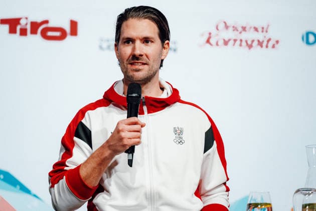 OLYMPICS - Winter Olympic Games, Olympische Spiele, Olympia, OS Milano Cortina 2026 CORTINA D AMPEZZO,ITALY,05.FEB.26 - OLYMPICS - Winter Olympic Games Milano Cortina 2026, media opening Austria House, preview. Image shows Ingemar Mayer (OEOC) during an interview.  GEPAxpictures xAlexanderxSolc