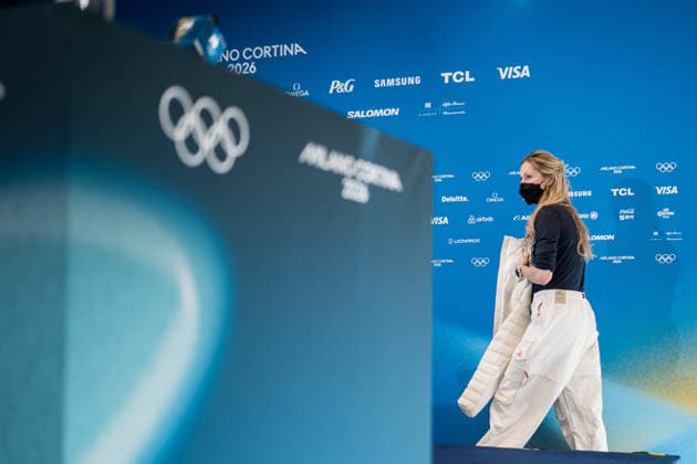 260205 Jessie Diggins of the United States at a press conference, PK, Pressekonferenz during day -1 of the 2026 Winter Olympics on February 5, 2026 in Val di Fiemme. Photo: Maxim Thore BILDBYRAN kod MT MT0955 skidor cross-country skiing langrenn Olympic Games, Olympische Spiele, Olympia, OS olympics winter olympics os ol olympiska spel vinter-os olympiske leker milano cortina 2026 milan cortina 2026 milano cortina 2026 olympic games milano cortina 2026 winter olympic games milano cortina-os milano cortina-ol vinter-ol -1 bbeng presskonferens pressekonferanse *** 260205 Jessie Diggins of the United States at a press conference during day 1 of the 2026 Winter Olympics on February 5, 2026 in Val di Fiemme Photo Maxim Thore BILDBYRAN kod MT MT0955 skidor cross country skiing langrenn olympic games olympics winter olympics os ol olympiska spel vinter os olympiske leker milano cortina 2026 milan cortina 2026 milano cortina 2026 olympic games milano cortina 2026 winter olympic games milano cortina os milano cortina ol vinter ol 1 bbeng presskonferens pressekonferanse  Copyright: MAXIMxTHORE BB260205MT056
