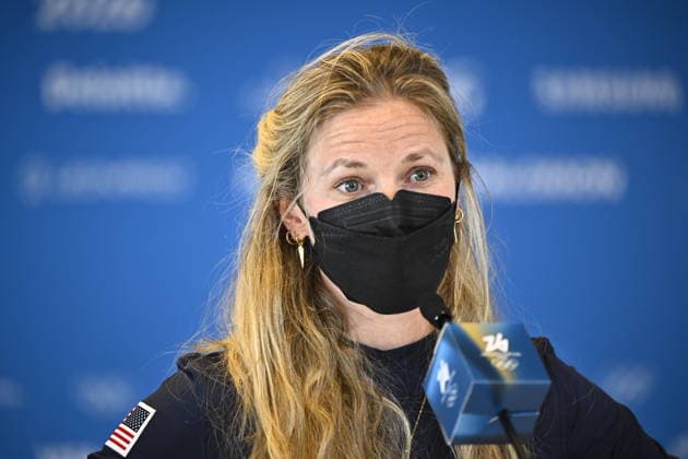VAL DI FIEMME, ITALY 20260205 Jessie Diggins, USA, during a press conference, PK, Pressekonferenz before the start of the Olympics. *** The image is included in the SPORTS PACKAGE. For others PAYMENT IMAGE ** VAL DI FIEMME ITALY x10430x *** VAL DI FIEMME, ITALY 20260205 Jessie Diggins, USA, during a press conference before the start of the Olympics The image is included in the SPORTS PACKAGE For others PAYMENT IMAGE VAL DI FIEMME ITALY x10430x  Copyright: xChristinexOlsson TTx 2026 OLYMPICS CROSS-COUNTRY SKIING