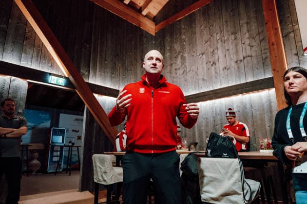 OLYMPICS - Winter Olympic Games, Olympische Spiele, Olympia, OS Milano Cortina 2026 CORTINA D AMPEZZO,ITALY,05.FEB.26 - OLYMPICS - Winter Olympic Games Milano Cortina 2026, media opening Austria House, preview. Image shows general secretary Florian Gosch (OEOC).  GEPAxpictures xAlexanderxSolc