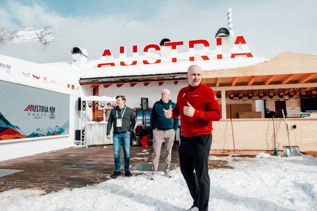 OLYMPICS - Winter Olympic Games, Olympische Spiele, Olympia, OS Milano Cortina 2026 CORTINA D AMPEZZO,ITALY,05.FEB.26 - OLYMPICS - Winter Olympic Games Milano Cortina 2026, media opening Austria House, preview. Image shows general secretary Florian Gosch (OEOC).  GEPAxpictures xAlexanderxSolc
