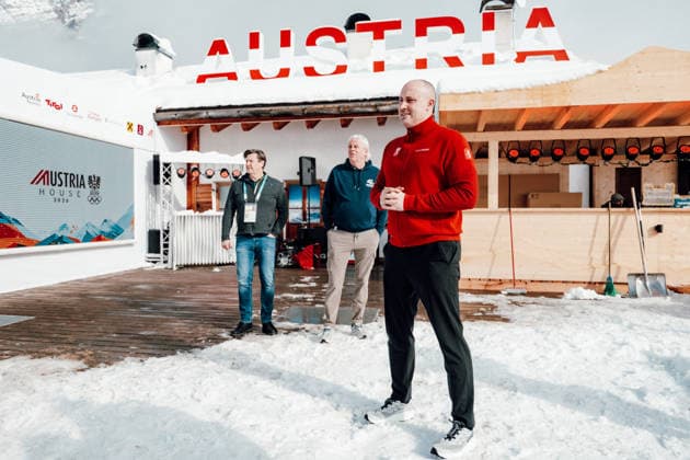OLYMPICS - Winter Olympic Games, Olympische Spiele, Olympia, OS Milano Cortina 2026 CORTINA D AMPEZZO,ITALY,05.FEB.26 - OLYMPICS - Winter Olympic Games Milano Cortina 2026, media opening Austria House, preview. Image shows general secretary Florian Gosch (OEOC).  GEPAxpictures xAlexanderxSolc