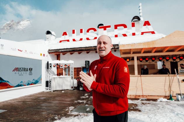OLYMPICS - Winter Olympic Games, Olympische Spiele, Olympia, OS Milano Cortina 2026 CORTINA D AMPEZZO,ITALY,05.FEB.26 - OLYMPICS - Winter Olympic Games Milano Cortina 2026, media opening Austria House, preview. Image shows general secretary Florian Gosch (OEOC).  GEPAxpictures xAlexanderxSolc
