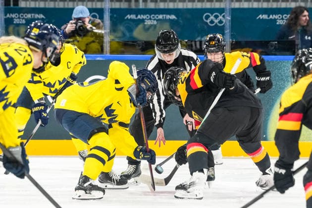 2026-02-05 - Milano Cortina 2026 Winter Olympics Women s Preliminary Round - Group B MILAN, ITALY - FEBRUARY 5: Lilli Welcke of Germany during the Milano Cortina 2026 Winter Olympics Women s Preliminary Round - Group B match between Sweden and Germany at the Milano Rho Ice hockey, Eishockey Arena on February 5, 2026 in Milan, Italy Milan Milano Rho Ice Hockey Arena Italy Content not available for redistribution in The Netherlands directly or indirectly through any third parties. Copyright: xAndrexWeeningx