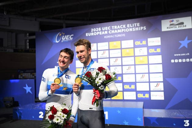 05-02-2026 European Championships Elite Track; Giornata 05; 2026, Germany; Kluge, Roger; Augenstein, Moritz; Konya - Velodrom; 