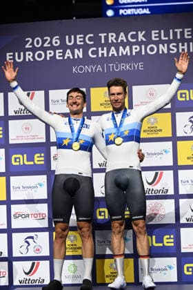 05-02-2026 European Championships Elite Track; Giornata 05; 2026, Germany; Kluge, Roger; Augenstein, Moritz; Konya - Velodrom; 