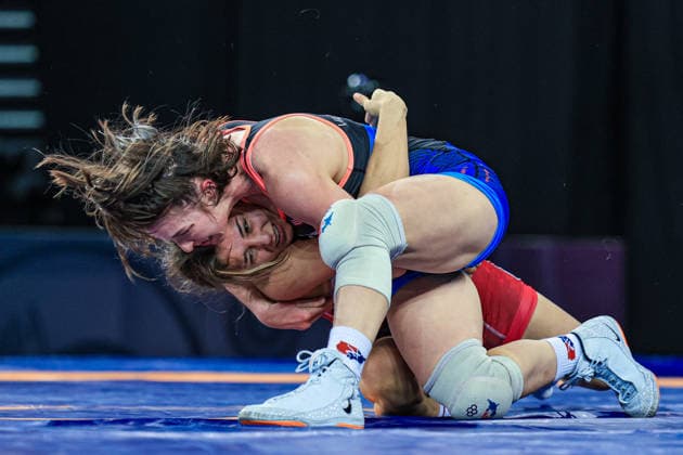 Wrestling Ranking Series Zagreb Open 55kg WW - Areana Louise Villaescusa (USA) df. Tuba Demir (TUR) *** Wrestling Ranking Series Zagreb Open 55kg WW Areana Louise Villaescusa USA df Tuba Demir TUR Copyright: xAmirrezaxAliasgarix xUnitedxWorlx Kadir Caliskan United World Wr