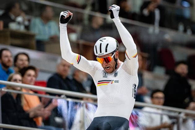 AUGENSTEIN Moritz, KLUGE Roger: UEC Track cycling, Rad, Radsport, Bahnrad, Bahn European Championships Konya 2026 AUGENSTEIN Moritz - KLUGE Roger ( GER ) Germany Querformat - quer - horizontal - Landscape - Event Veranstaltung: UEC Track Cycling European Championships 2026 - Category Kategorie: Cycling - Track Cycling European Championships - Location Ort: Asia - Türkiye - Konya - Discipline: Madison - Category: Elite Men - Distance: 50 km - Date Datum: 05.02.2026 Thursday Day 5 -