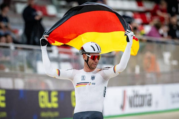 AUGENSTEIN Moritz, KLUGE Roger: UEC Track cycling, Rad, Radsport, Bahnrad, Bahn European Championships Konya 2026 AUGENSTEIN Moritz - KLUGE Roger ( GER ) Germany Querformat - quer - horizontal - Landscape - Event Veranstaltung: UEC Track Cycling European Championships 2026 - Category Kategorie: Cycling - Track Cycling European Championships - Location Ort: Asia - Türkiye - Konya - Discipline: Madison - Category: Elite Men - Distance: 50 km - Date Datum: 05.02.2026 Thursday Day 5 -