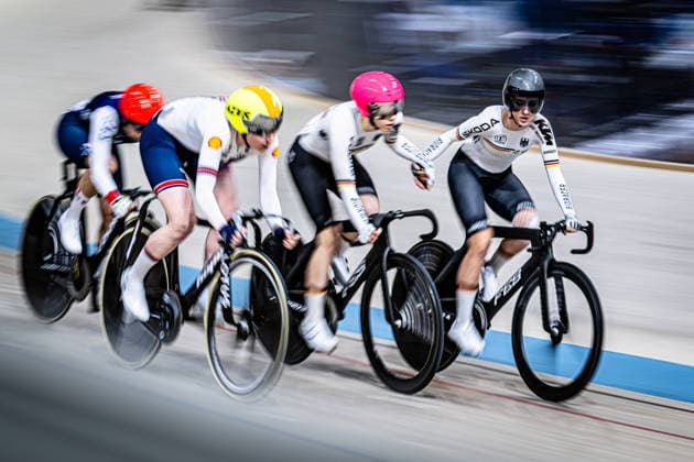 TEUTENBERG Lea Lin, REIßNER Lena Charlotte: UEC Track cycling, Rad, Radsport, Bahnrad, Bahn European Championships Konya 2026 TEUTENBERG Lea Lin - REIßNER Lena Charlotte ( GER ) Geermany Querformat - quer - horizontal - Landscape - Event Veranstaltung: UEC Track Cycling European Championships 2026 - Category Kategorie: Cycling - Track Cycling European Championships - Location Ort: Asia - Türkiye - Konya - Discipline: Madison - Category: Elite Women - Distance: 30 km - Date Datum: 05.02.2026 Thursday Day 5 -