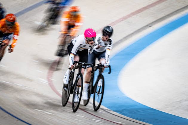TEUTENBERG Lea Lin, REIßNER Lena Charlotte: UEC Track cycling, Rad, Radsport, Bahnrad, Bahn European Championships Konya 2026 TEUTENBERG Lea Lin - REIßNER Lena Charlotte ( GER ) Geermany Querformat - quer - horizontal - Landscape - Event Veranstaltung: UEC Track Cycling European Championships 2026 - Category Kategorie: Cycling - Track Cycling European Championships - Location Ort: Asia - Türkiye - Konya - Discipline: Madison - Category: Elite Women - Distance: 30 km - Date Datum: 05.02.2026 Thursday Day 5 -