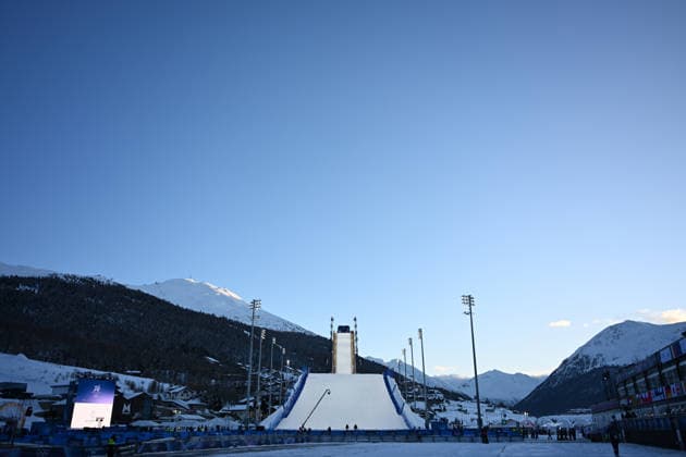 General view, FEBRUARY 5, 2026 - Snowboarding : Men s Big Air Qualification during the Milano Cortina 2026 Olympic Winter games, Winterspiele,Spiele, Summer games at Livigno Snow Park in Livigno, Italy.  aflo_318596655