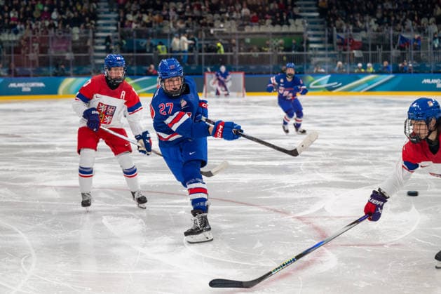 February 5, 2026, Milano, Lombardia, Italy: Heise Taylor (usa) during the Winter Olympic Games, Olympische Spiele, Olympia, OS Milano Cortina 2026, at the Milano Rho Ice hockey, Eishockey Arena, on February 5, 2026 in Milano, Italy Milano Italy - ZUMAm345 20260205_zsp_m345_028 Copyright: xFedericoxManonix