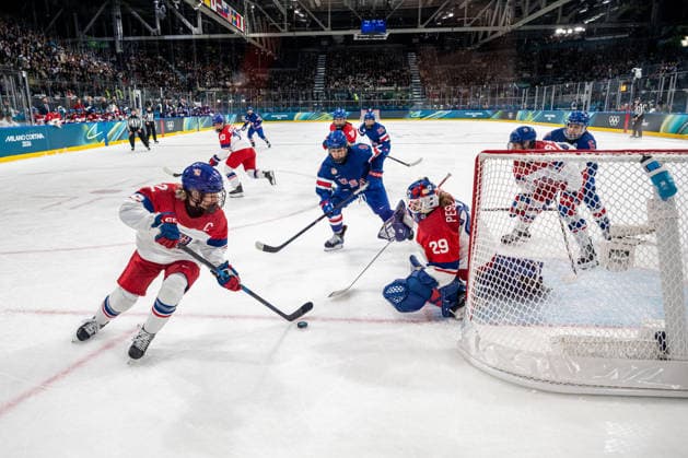 February 5, 2026, Milano, Lombardia, Italy: Tejralova Aneta (cze) during the Winter Olympic Games, Olympische Spiele, Olympia, OS Milano Cortina 2026, at the Milano Rho Ice hockey, Eishockey Arena, on February 5, 2026 in Milano, Italy Milano Italy - ZUMAm345 20260205_zsp_m345_037 Copyright: xFedericoxManonix
