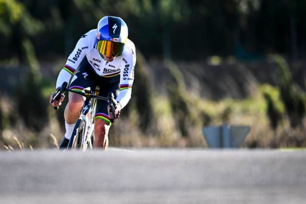 Tour of Valencia 2026 Stage 2 ALGINET, SPAIN - FEBRUARY 05 : Evenepoel Remco (BEL) of Red Bull BORA Hansgrohe during stage 2 of the 77th edition of Volta a la Comunitat Valenciana an UCI ProSeries 2.Pro Individual Time Trial stage for Men Elite of 17.5 km with start in Carlet and finish in Alginet on February 5, 2026 in Alginet, Spain, 05 02 2026 Alginet Spain  Copyright: xVincentxKalutx