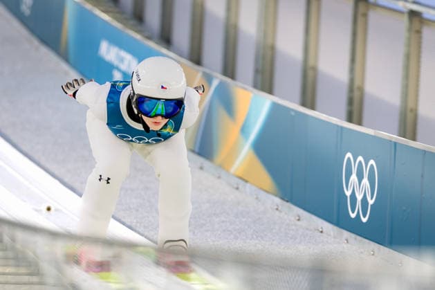 OLYMPICS - Winter Olympic Games, Olympische Spiele, Olympia, OS Milano Cortina 2026 VAL DI FIEMME,ITALY,05.FEB.26 - OLYMPICS, Ski jumping, Skispringen, Ski, nordisch - Winter Olympic Games Milano Cortina 2026, preview, normal hill, training, women. Image shows Veronika Jencova (CZE).  GEPAxpictures xMatthiasxTrinkl