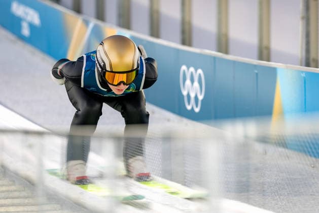 OLYMPICS - Winter Olympic Games, Olympische Spiele, Olympia, OS Milano Cortina 2026 VAL DI FIEMME,ITALY,05.FEB.26 - OLYMPICS, Ski jumping, Skispringen, Ski, nordisch - Winter Olympic Games Milano Cortina 2026, preview, normal hill, training, women. Image shows Jessica Malsiner (ITA).  GEPAxpictures xMatthiasxTrinkl