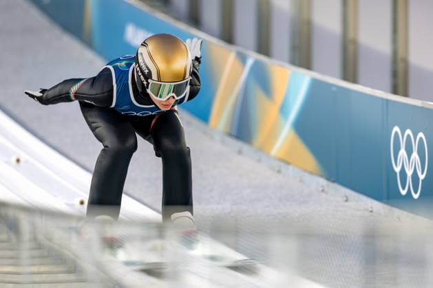 OLYMPICS - Winter Olympic Games, Olympische Spiele, Olympia, OS Milano Cortina 2026 VAL DI FIEMME,ITALY,05.FEB.26 - OLYMPICS, Ski jumping, Skispringen, Ski, nordisch - Winter Olympic Games Milano Cortina 2026, preview, normal hill, training, women. Image shows Natalie Eilers (CAN).  GEPAxpictures xMatthiasxTrinkl