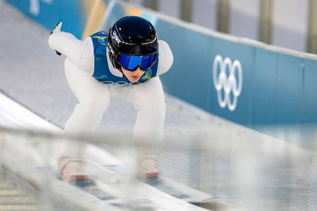 OLYMPICS - Winter Olympic Games, Olympische Spiele, Olympia, OS Milano Cortina 2026 VAL DI FIEMME,ITALY,05.FEB.26 - OLYMPICS, Ski jumping, Skispringen, Ski, nordisch - Winter Olympic Games Milano Cortina 2026, preview, normal hill, training, women. Image shows Martina Ambrosi (ITA).  GEPAxpictures xMatthiasxTrinkl