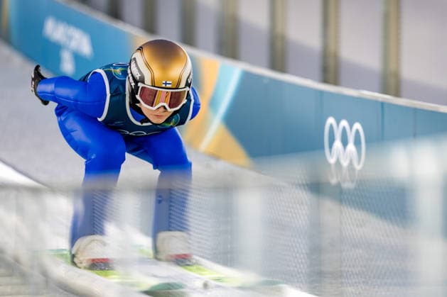 OLYMPICS - Winter Olympic Games, Olympische Spiele, Olympia, OS Milano Cortina 2026 VAL DI FIEMME,ITALY,05.FEB.26 - OLYMPICS, Ski jumping, Skispringen, Ski, nordisch - Winter Olympic Games Milano Cortina 2026, preview, normal hill, training, women. Image shows Minja Korhonen (FIN).  GEPAxpictures xMatthiasxTrinkl