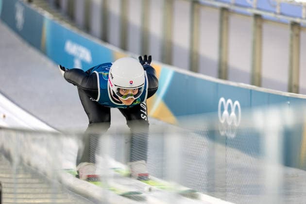 OLYMPICS - Winter Olympic Games, Olympische Spiele, Olympia, OS Milano Cortina 2026 VAL DI FIEMME,ITALY,05.FEB.26 - OLYMPICS, Ski jumping, Skispringen, Ski, nordisch - Winter Olympic Games Milano Cortina 2026, preview, normal hill, training, women. Image shows Kira Maria Kapustikova (SVK).  GEPAxpictures xMatthiasxTrinkl