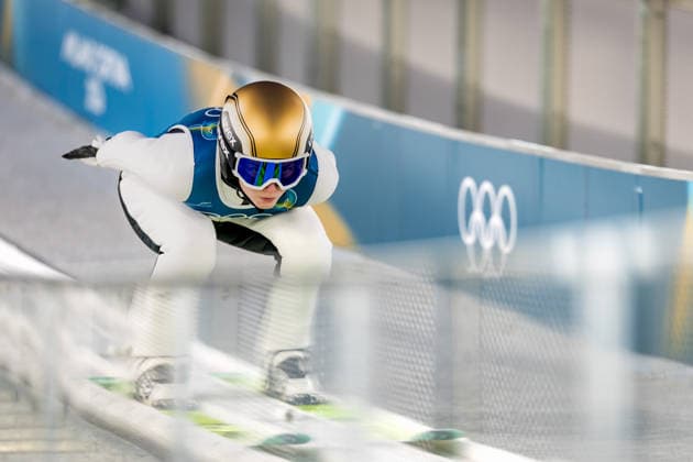 OLYMPICS - Winter Olympic Games, Olympische Spiele, Olympia, OS Milano Cortina 2026 VAL DI FIEMME,ITALY,05.FEB.26 - OLYMPICS, Ski jumping, Skispringen, Ski, nordisch - Winter Olympic Games Milano Cortina 2026, preview, normal hill, training, women. Image shows Annika Sieff (ITA).  GEPAxpictures xMatthiasxTrinkl