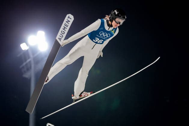 OLYMPICS - Winter Olympic Games, Olympische Spiele, Olympia, OS Milano Cortina 2026 VAL DI FIEMME,ITALY,05.FEB.26 - OLYMPICS, Ski jumping, Skispringen, Ski, nordisch - Winter Olympic Games Milano Cortina 2026, preview, normal hill, training, women. Image shows Ping Zeng (CHN).  GEPAxpictures xMatthiasxTrinkl