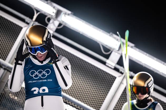 260205 Eirin Maria Kvandal and Heidi Dyhre Traaserud of Norway at a women s Ski jumping, Skispringen, Ski, nordisch normal hill training session during day -1 of the 2026 Winter Olympics on February 5, 2026 in Predazzo. Photo: Maxim ThorÃ BILDBYRAN kod MT MT0956 backhoppning ski jumping skihopping Olympic Games, Olympische Spiele, Olympia, OS olympics winter olympics os ol olympiska spel vinter-os olympiske leker milano cortina 2026 milan cortina 2026 milano cortina 2026 olympic games milano cortina 2026 winter olympic games milano cortina-os milano cortina-ol vinter-ol -1 bbeng träning training dam norge *** 260205 Eirin Maria Kvandal and Heidi Dyhre Traaserud of Norway at a women s ski jumping normal hill training session during day 1 of the 2026 Winter Olympics on February 5, 2026 in Predazzo Photo Maxim ThorÃ BILDBYRAN kod MT MT0956 backhoppning ski jumping skihopping olympic games olympics winter olympics os ol olympiska spel vinter os olympiske leker milano cortina 2026 milan cortina 2026 milano cortina 2026 olympic games milano cortina 2026 winter olympic games milano cortina os milano cortina ol vinter ol 1 bbeng träning training dam norge  Copyright: MAXIMxTHORE BB260205MT131