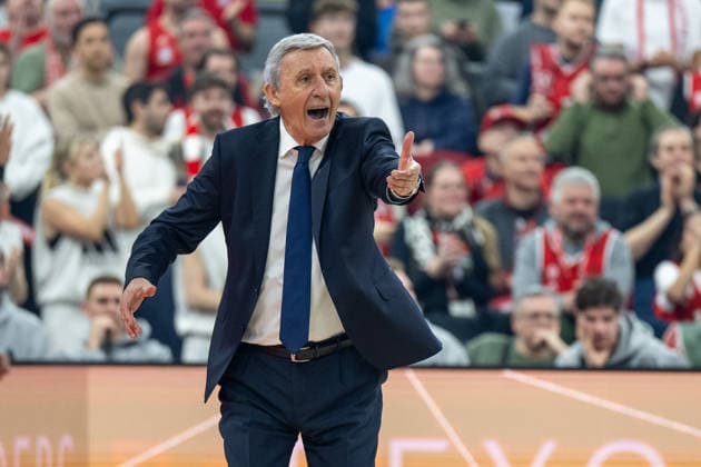 Chefcoach Svetislav Persic (FC Bayern Basketball) bruellt, FC Bayern Basketball vs. AS Monaco Basket, EuroLeague 27. Spieltag, 05.02.2026 Muenchen Bayern Deutschland