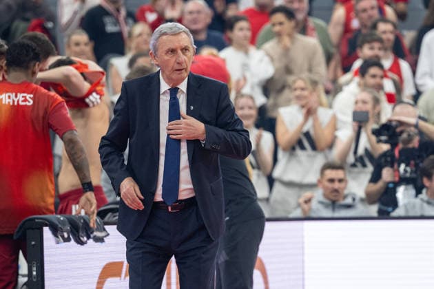 Chefcoach Svetislav Persic (FC Bayern Basketball), FC Bayern Basketball vs. AS Monaco Basket, EuroLeague 27. Spieltag, 05.02.2026 Muenchen Bayern Deutschland