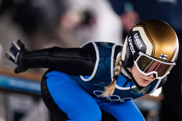 260205 Minja Korhonen of Finland at a women s Ski jumping, Skispringen, Ski, nordisch normal hill training session during day -1 of the 2026 Winter Olympics on February 5, 2026 in Predazzo. Photo: Maxim ThorÃ BILDBYRAN kod MT MT0956 backhoppning ski jumping skihopping Olympic Games, Olympische Spiele, Olympia, OS olympics winter olympics os ol olympiska spel vinter-os olympiske leker milano cortina 2026 milan cortina 2026 milano cortina 2026 olympic games milano cortina 2026 winter olympic games milano cortina-os milano cortina-ol vinter-ol -1 bbeng träning training dam *** 260205 Minja Korhonen of Finland at a women s ski jumping normal hill training session during day 1 of the 2026 Winter Olympics on February 5, 2026 in Predazzo Photo Maxim ThorÃ BILDBYRAN code MT MT0956 ski jumping ski jumping skihopping olympic games olympics winter olympics os ol olympic games winter os olympic games milano cortina 2026 milan cortina 2026 milano cortina 2026 olympic games milano cortina 2026 winter olympic games milano cortina os milano cortina ol winter ol 1 bbeng training training lady  Copyright: MAXIMxTHORE BB260205MT140